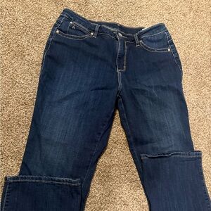 Classic Women's Dark Blue Denim Jeans